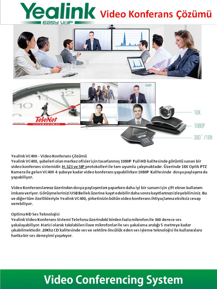 Yealink VC400 Video Konferans